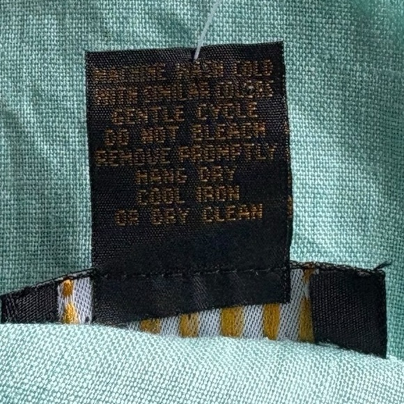 Grace Elements aqua Linen Top Size 1X Sleeveless Tank size 1X - Picture 4 of 6